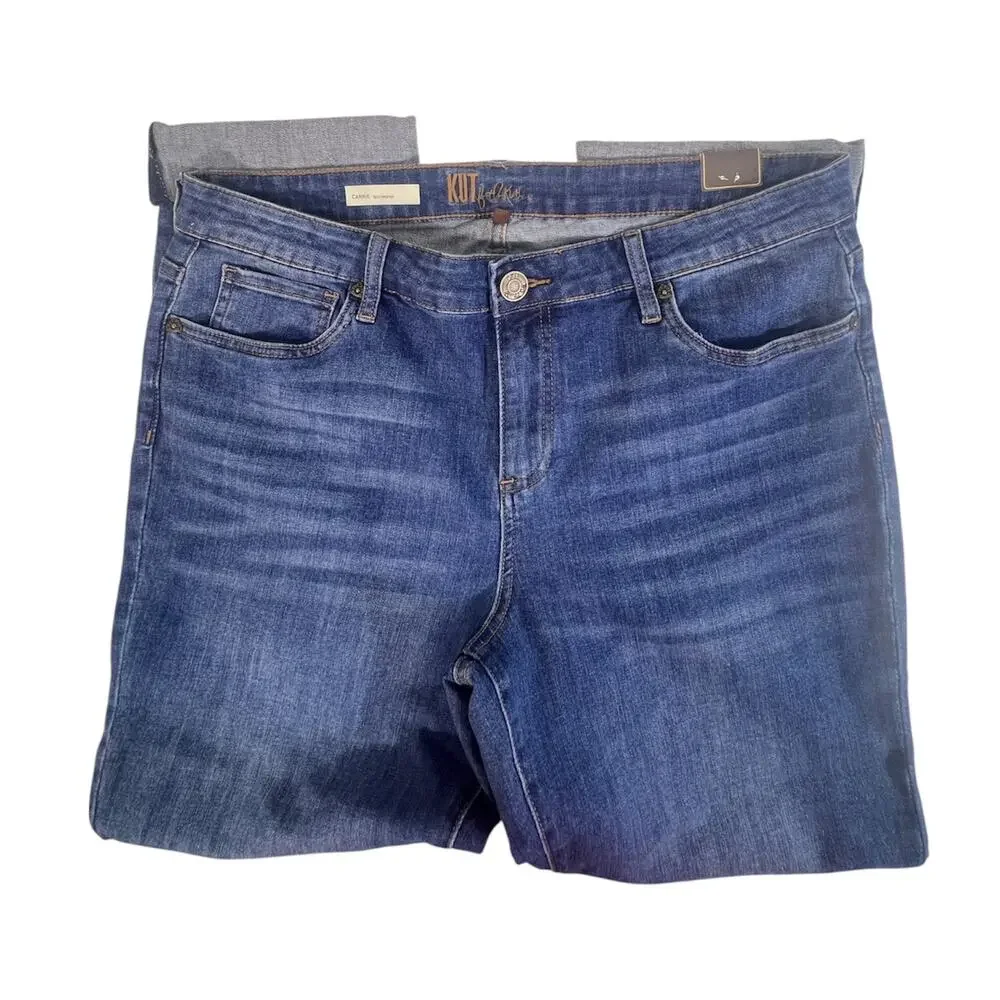 NEW! KUT from the Kloth Carrie Boyfriend Jeans Womens‎ Size 12 Denim Relaxed Fit - Picture 6 of 12